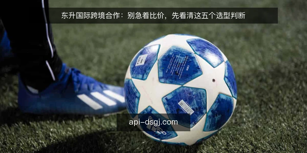 东升国际跨境合作:别急着比价,先看清这五个选型判断 — 先定义你要解决的需求 配图